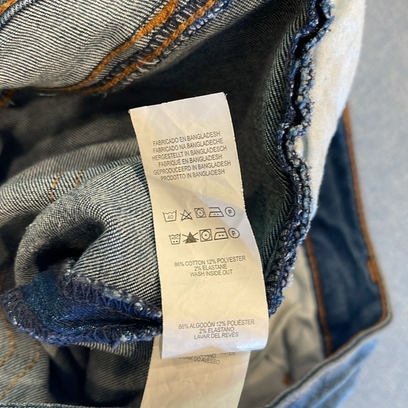 Denim Co Sz 10 button up  raw hem capris - Picture 6 of 8